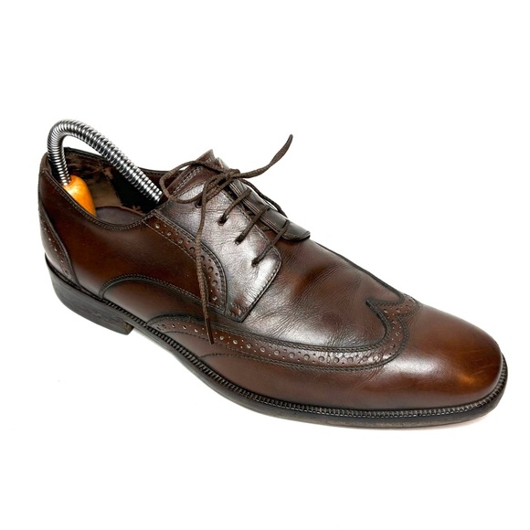 Salvatore Ferragamo Men’s Brown Leather Oxfords | 7 - Picture 2 of 13
